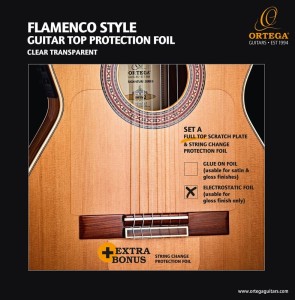 Ortega OERP-FLAM1 Protection Foil für Konzertgitarren