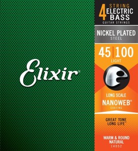 Elixir 14052 NW Light Saiten für Bassgitarren 45-100