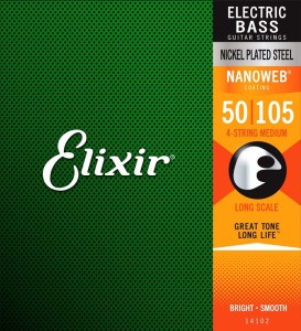 Elixir 14102 NW Med Saiten für Bassgitarren 50-105