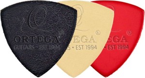 Ortega UKEPICK-ASS Lederplektren-Set - 3 Stk.