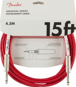 Fender Original 15' Fiesta Red Instrumentenkabel