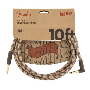 Fender Festival 10' ANG Brown Stripe Instrumentenkabel