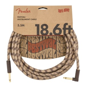 Fender Festival 18,6' ANG Brown Stripe Instrumentenkabel