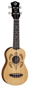 Luna HONU Turtle Spruce Sopran-Ukulele