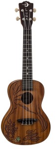 Luna Coral Solid Mahogany Konzert-Ukulele
