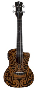 Luna Tribal C EL Mahogany Ukulele