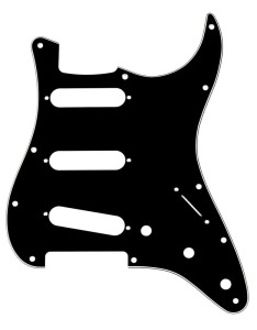 Fender 0991359000 Pickguard Strat B/W/B SSS