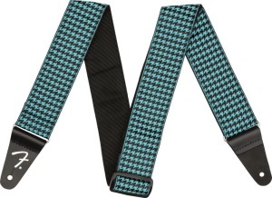 Fender 0990709057 Houndstooth Teal Gitarrengurt