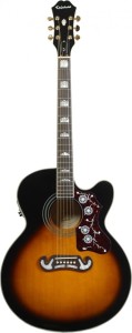 Epiphone EJ200 SCE VS Westerngitarre mit Tonabnehmer
