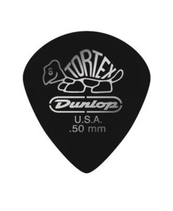 Dunlop Tortex Pitch Black Jazz 0,50mm. Gitarrenplektrum