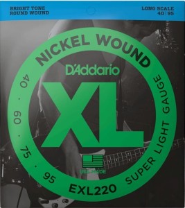 D'Addario EXL220 struny do gitary basowej 40-95