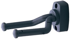K&M 16280 wieszak do gitary black