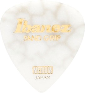 Ibanez PPA16MCG-WH Sand Grip Flat Plektrum