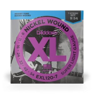 D'Addario EXL120-7 struny do gitary elektr 9-54