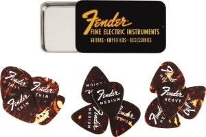 Fender 351 Fine Electric Pick Tin 12 sztuk