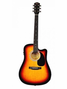 Squier SA-105CE Sunburst Elektro-Akustikgitarre (Westerngitarre) (1)