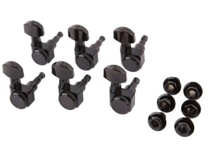 Fender 0990818400 Block-Stimmmechaniken für Gitarren, black (1)