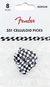 Fender 351 Checker Celluloid kostki git 8szt