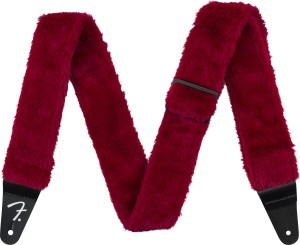 Fender 0990642025 Poodle Plush RED Pasek do gitary