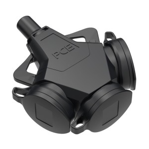 PCE 243711-ss rozgałęziacz potrójny guma IP54