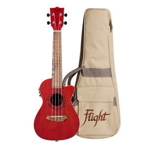 Flight DUC380 CEQ Coral ukulele koncertowe