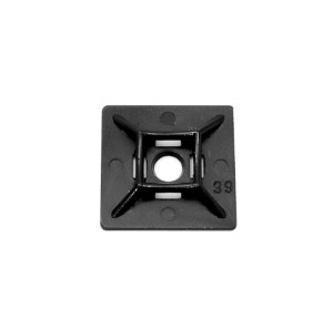 Gafer Uchwyty samoprzylepne 19x19mm czarny 100szt