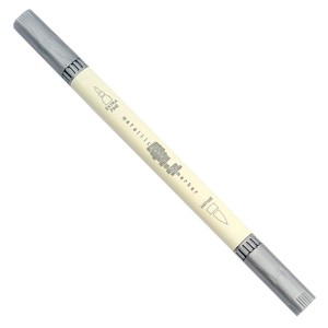 Gafer Marker Dual Tip metallic srebrny
