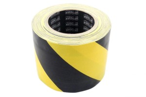 Gafer Taśma nakablowa 100mm x 25m czarno-żółta