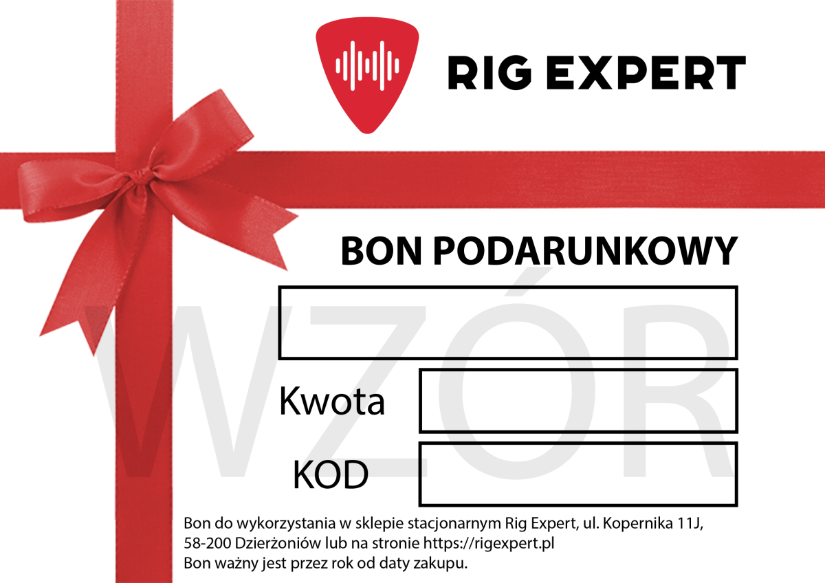 Bon podarunkowy sklep muzyczny
