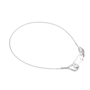 Admiral Certyfikowana linka zabezpieczająca 3 mm, długość 100 cm, srebrna