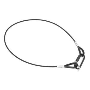 Admiral Certyfikowana linka zabezpieczająca 3 mm, długość 60 cm, czarna