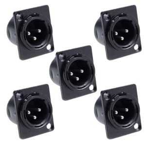 Admiral Wtyk XLR (panelowy) 3-pin męski, 5 sztuk