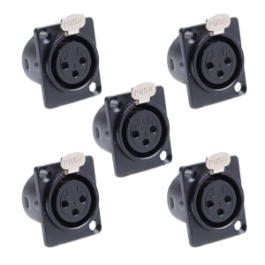 Admiral Wtyk XLR (panelowy) 3-pin żeński, 5 sztuk