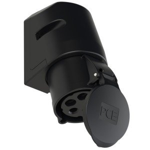 PCE 125-6x Gniazdo stałe IP44 32A 5P czarne