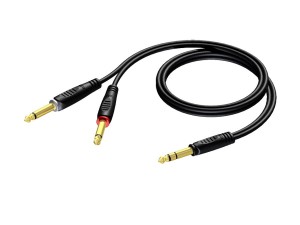 Procab REF721/3 Kabel Stereo-Klinke - 2xKlinke 3m