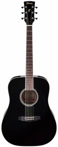 Ibanez PF15 Black - Westerngitarre