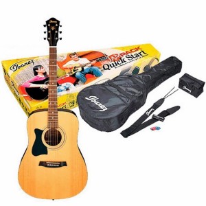 Ibanez V50NLJP Natural Westerngitarren-Set