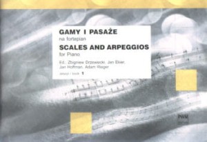 Książka "Gamy i pasaże na fortepian cz. 1