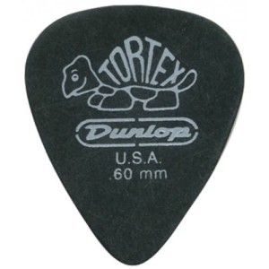 Dunlop Tortex Pitch Black 0,60mm. Gitarrenplektrum