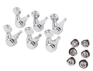 Fender 0990818500 Block-Stimmmechaniken für Gitarren, chrom