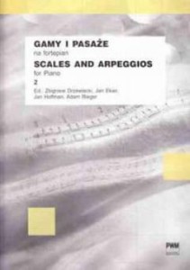 Książka "Gamy i pasaże na fortepian cz. 2