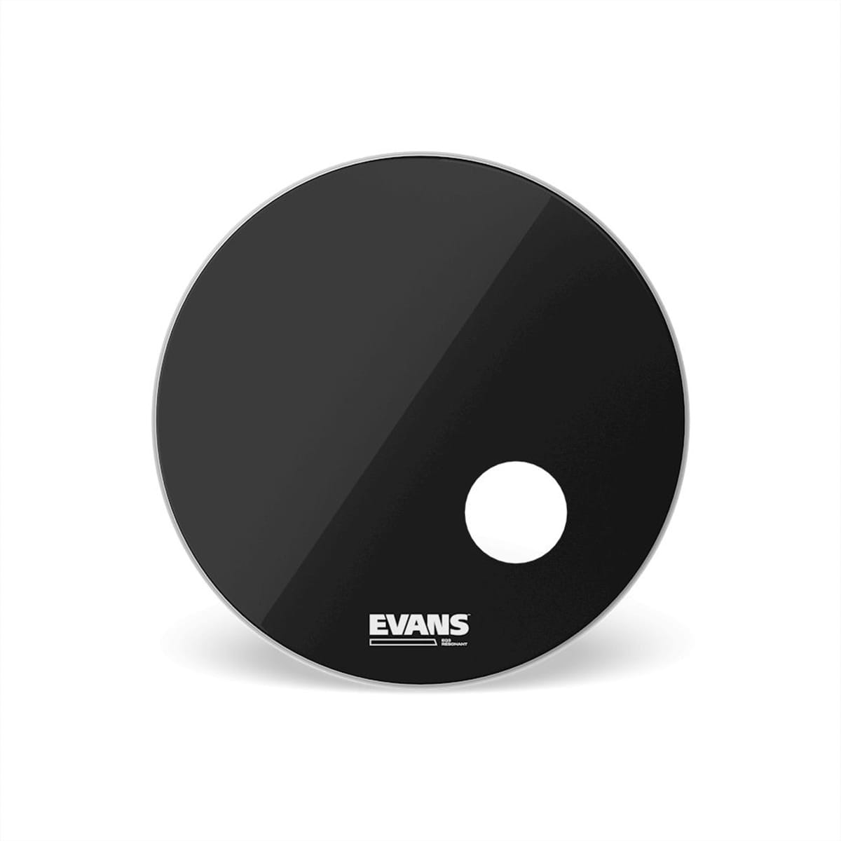Peau De Grosse Caisse Evans Resonant Black BD22 - 22 Pouces, Son Chaleureux Et Punchy
